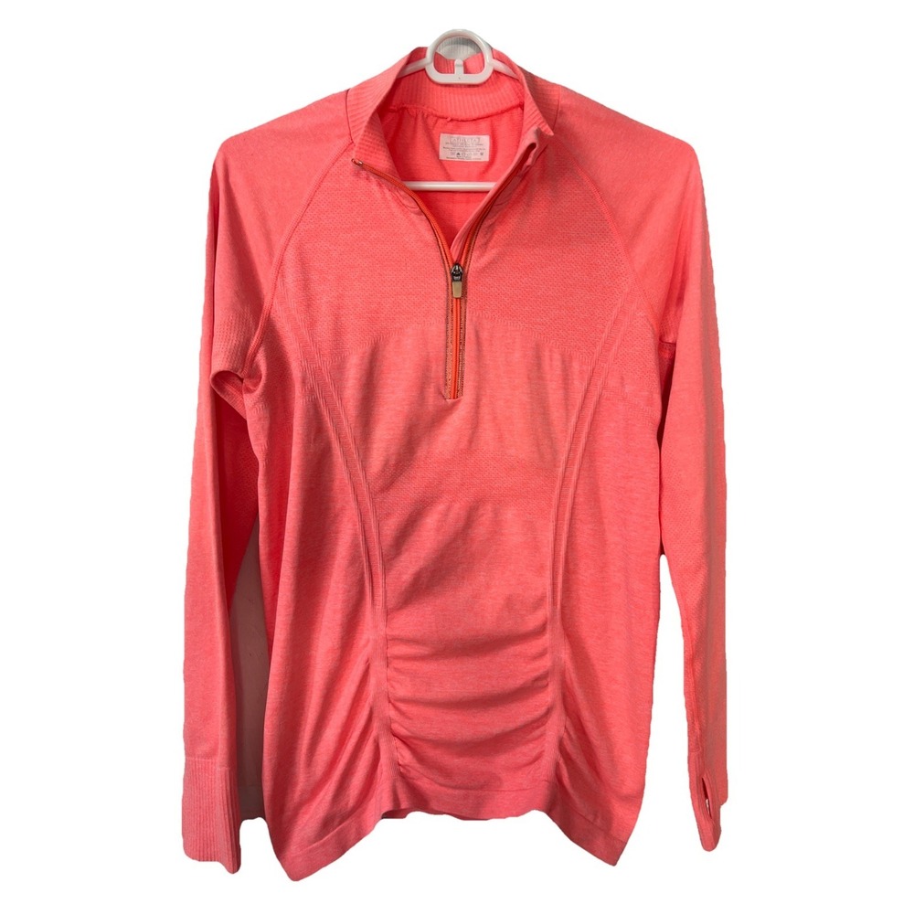 Athleta Fastest Track Women's Coral Half‎ Zip Pullover Size Medium